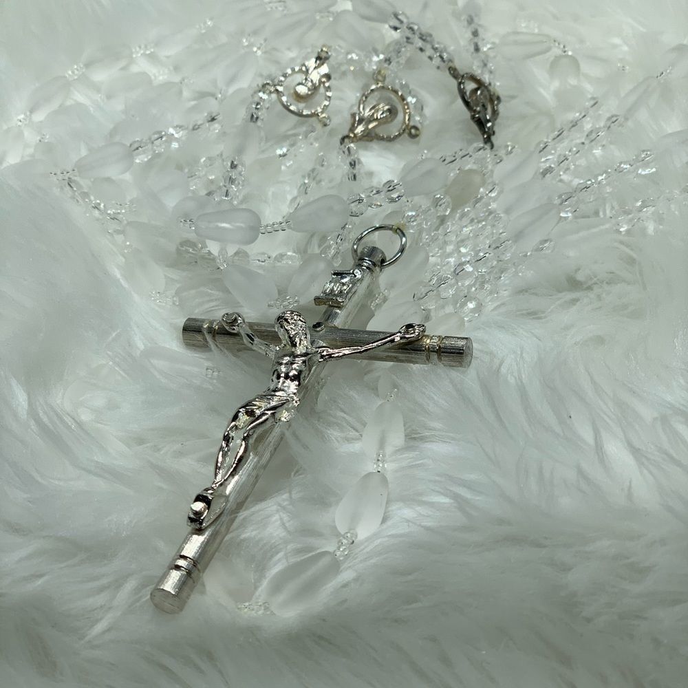 Silver Crystal Wedding Lazo - Picture 2 of 2